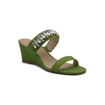 Adrienne Vittadini Acres Embellished Sandal (Women)