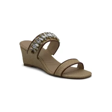 Adrienne Vittadini Acres Embellished Sandal (Women)