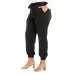 Pantalon en satin noir véritable noué sur le devant THE LIMITED